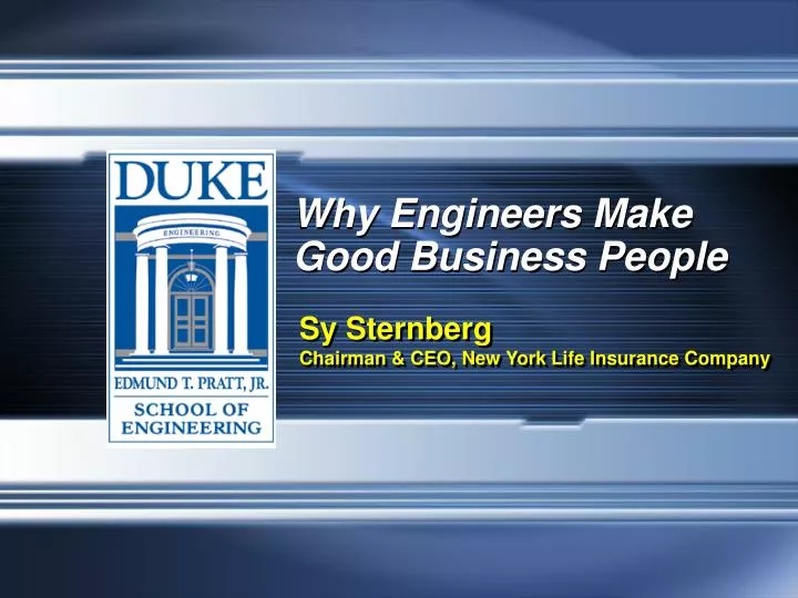 why engineers make good business people