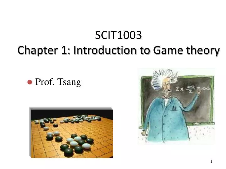 scit1003 chapter 1 introduction to game theory