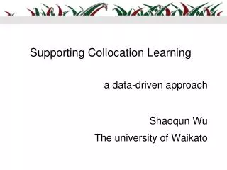 Supporting Collocation Learning