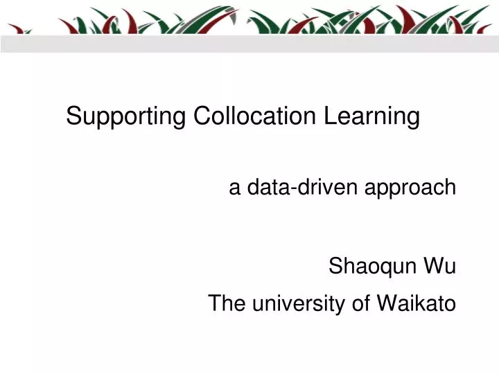 supporting collocation learning