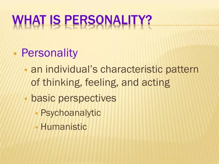 what is personality