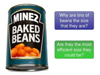Why are tins of beans the size that they are?