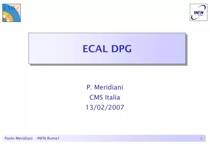 ecal dpg