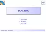 ECAL DPG - slide 1