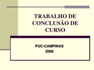 trabalho de conclus o de curso