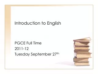 Introduction to English