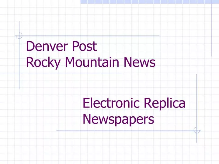 electronic replica newspapers