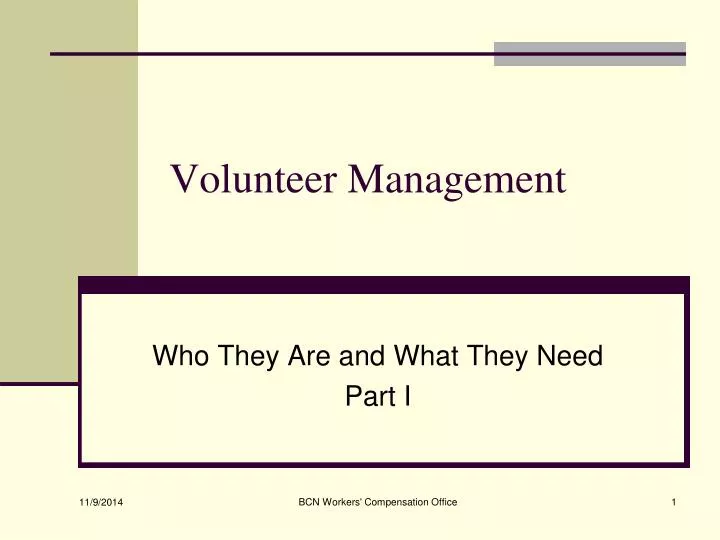 volunteer management