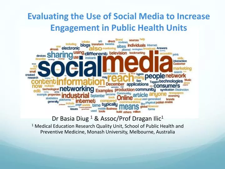 evaluating the use of social m edia to increase e ngagement in public h ealth u nits
