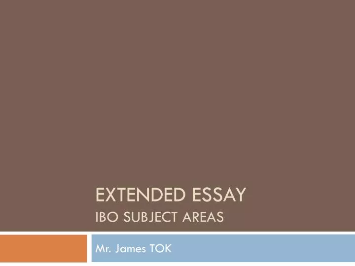 ibo publishing extended essay