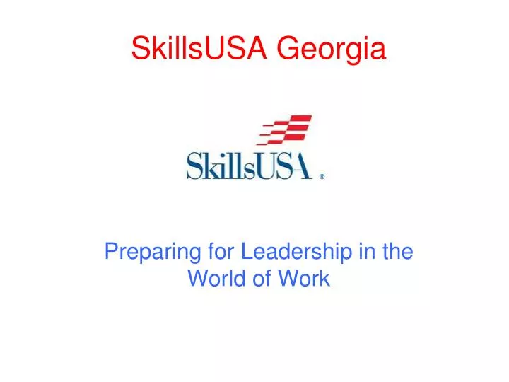 preparing for leadership in the world of work