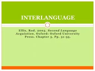 interlanguage