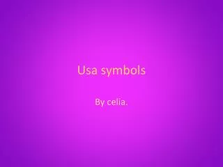 Usa symbols