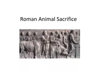 Roman Animal Sacrifice
