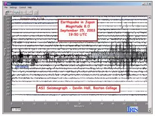 AS1 Seismograph - Devlin Hall, Boston College