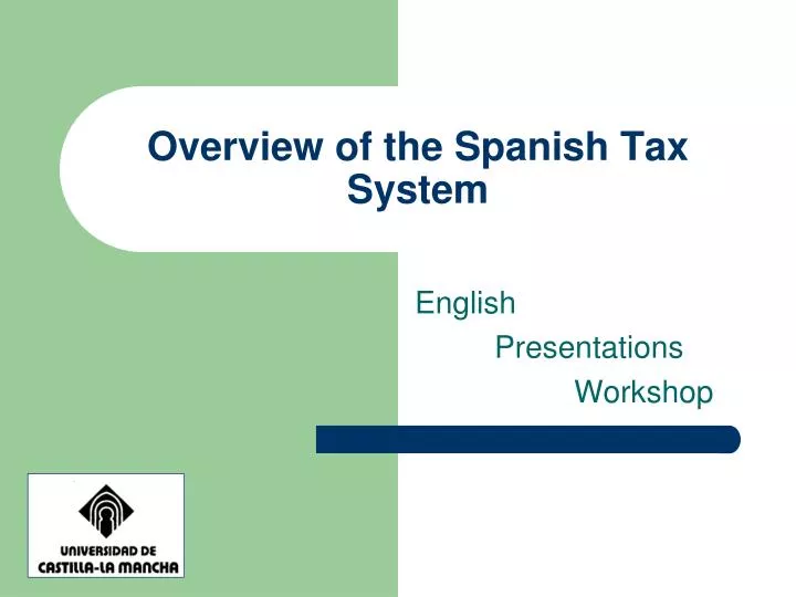 overview of the spanish tax system