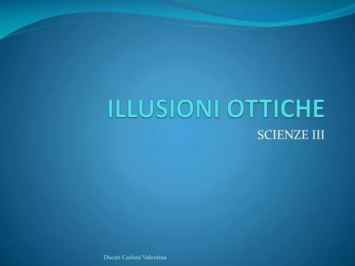 illusioni ottiche