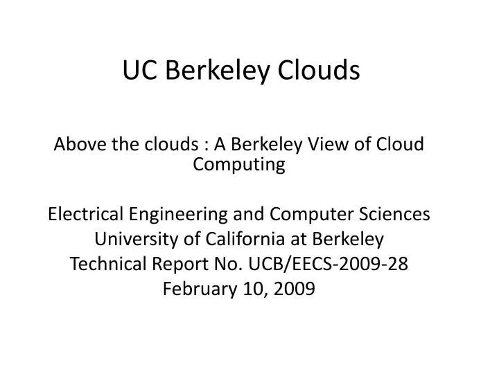 uc berkeley clouds