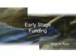 Early Stage Funding - slide 1
