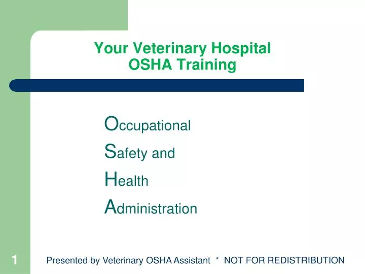 your veterinary hospital osha training