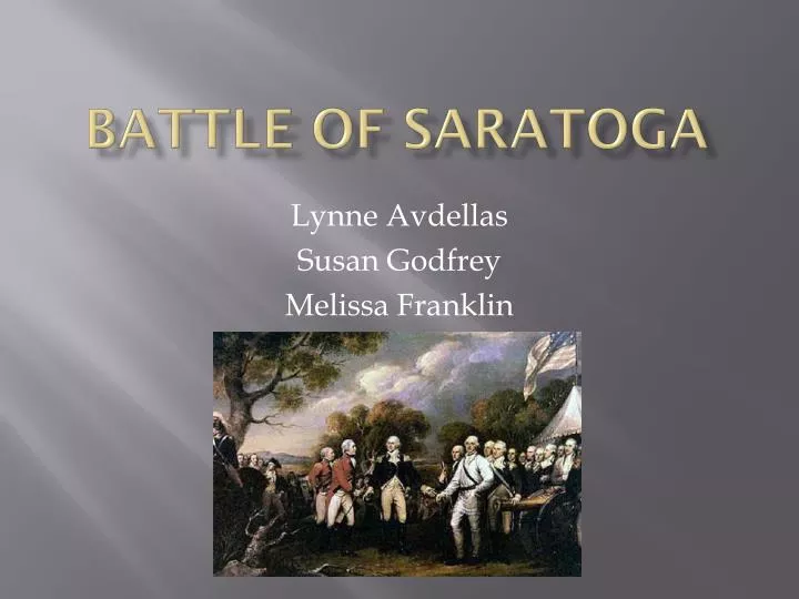 battle of saratoga