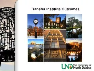 Transfer Institute Outcomes