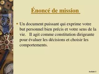 nonc de mission