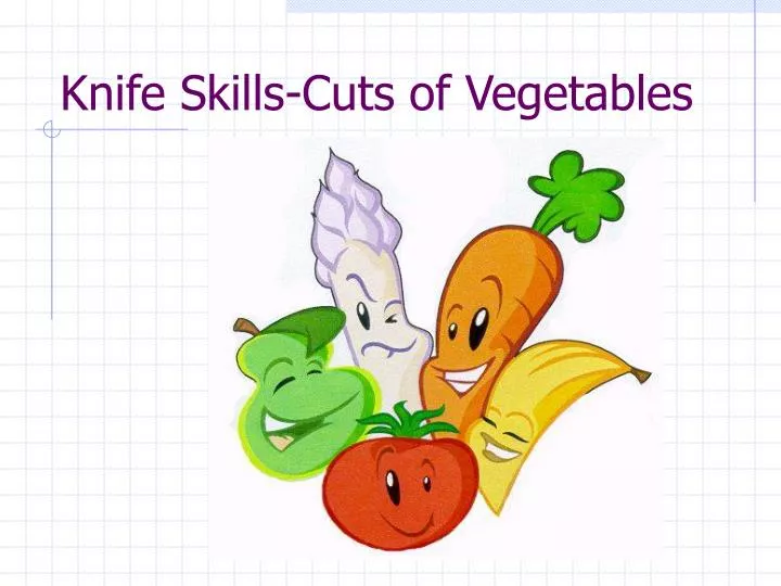 knife skills cuts of vegetables
