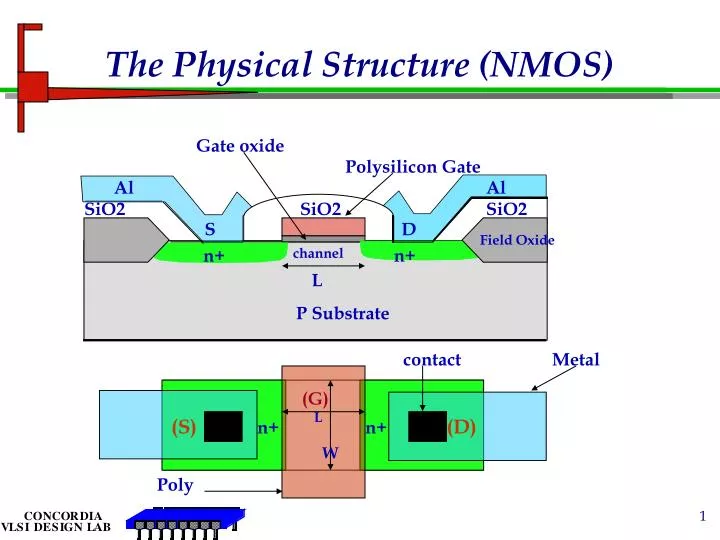 the physical structure nmos