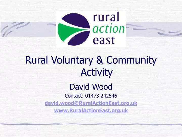 rural voluntary community activity