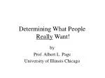 Determining What People Really Want! - slide 1