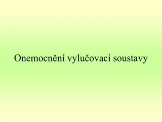onemocn n vylu ovac soustavy