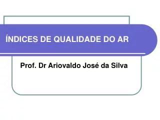 ndices de qualidade do ar