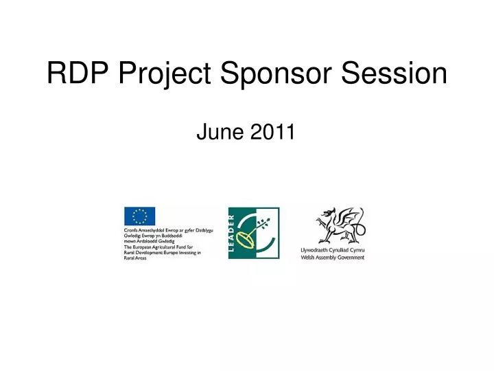 rdp project sponsor session