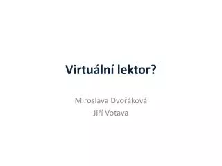 virtu ln lektor