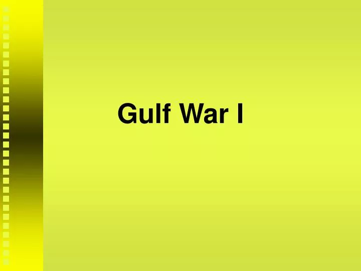 gulf war i