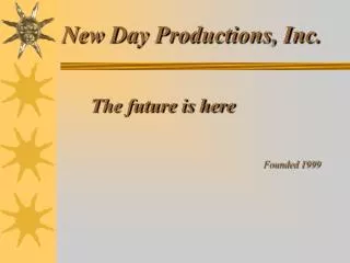 New Day Productions, Inc.