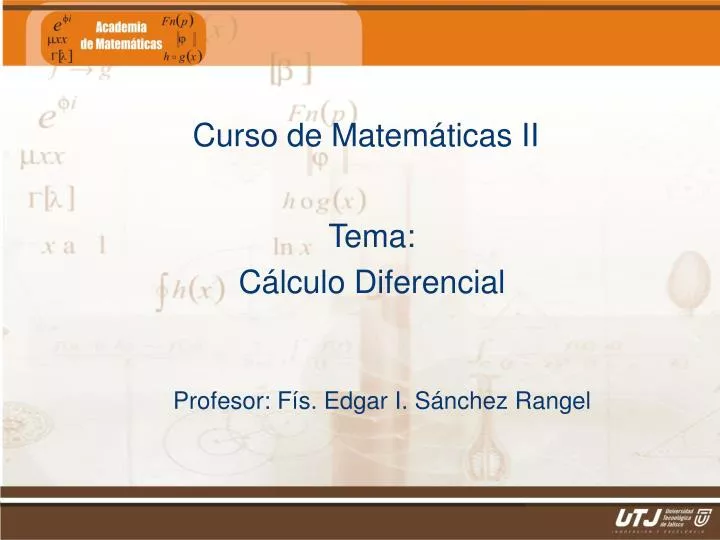 curso de matem ticas ii