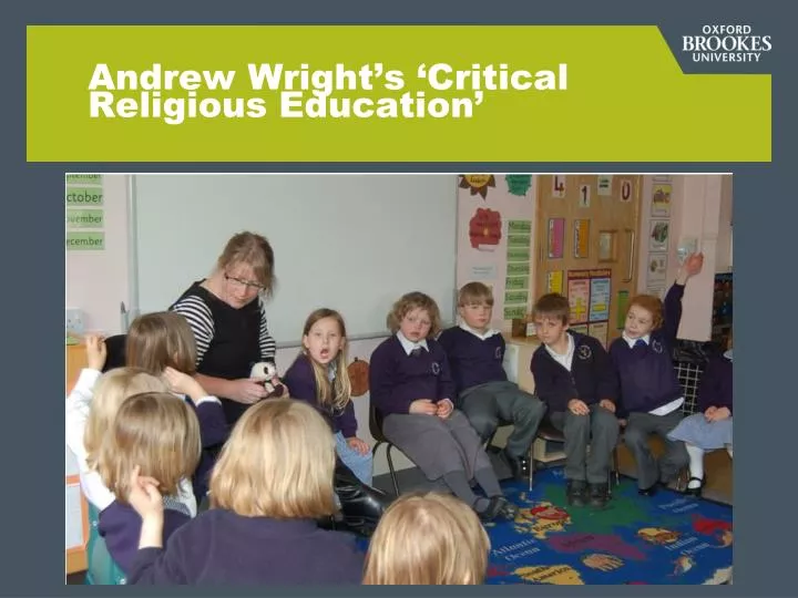 andrew wright s critical religious education