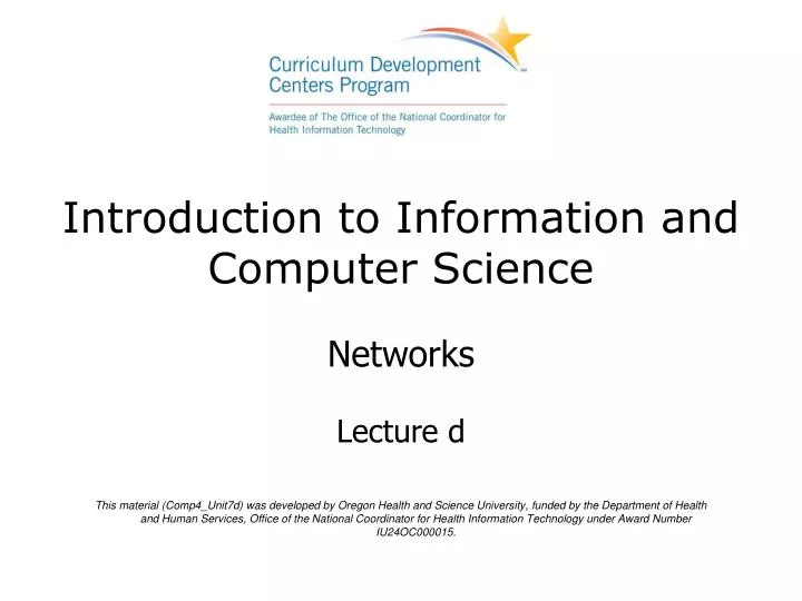 introduction to information and computer science