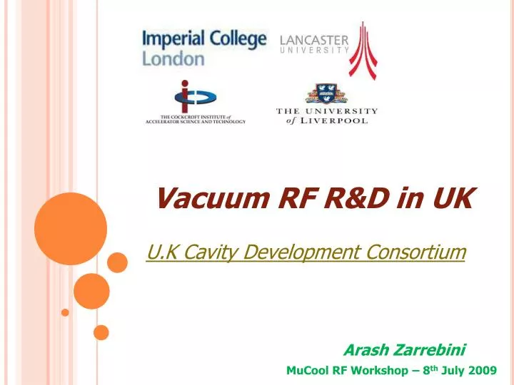 vacuum rf r d in uk