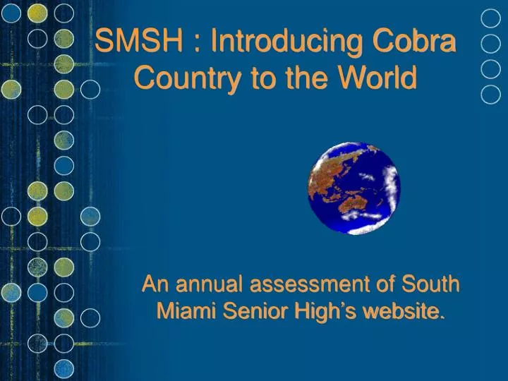 smsh introducing cobra country to the world