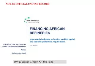 FINANCING AFRICAN REFINERIES