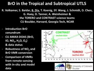 BrO in the Tropical and Subtropical UTLS
