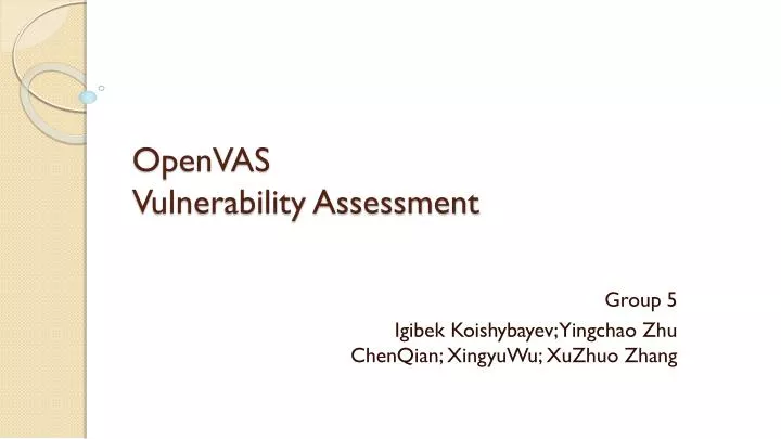 openvas vulnerability assessment