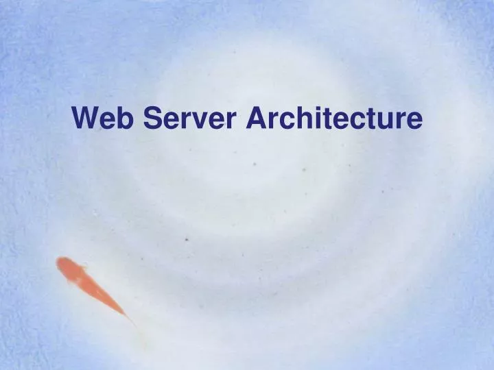 web server architecture