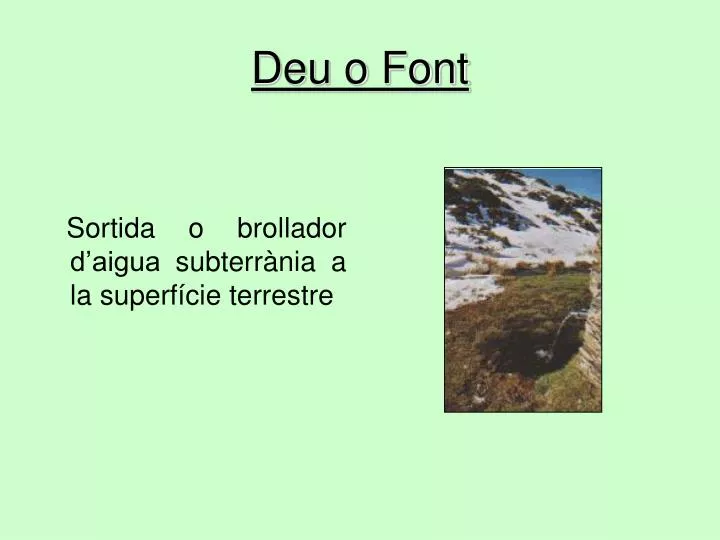 deu o font