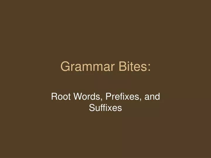 grammar bites