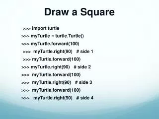 Draw a Square