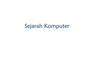 sejarah komputer